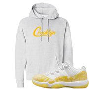 Yellow Snakeskin Low 11s Hoodie | Crooklyn, Ash