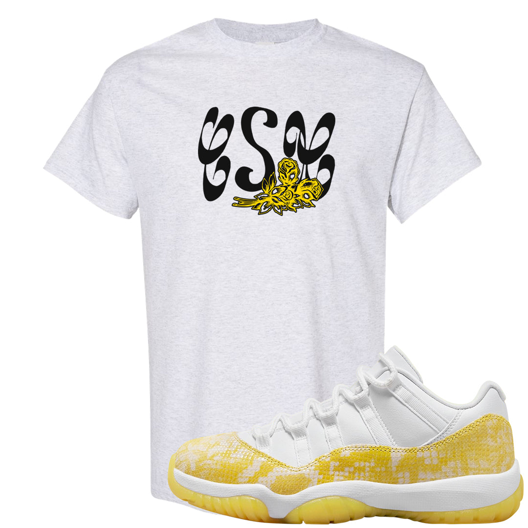 Yellow Snakeskin Low 11s T Shirt | Certified Sneakerhead, Ash