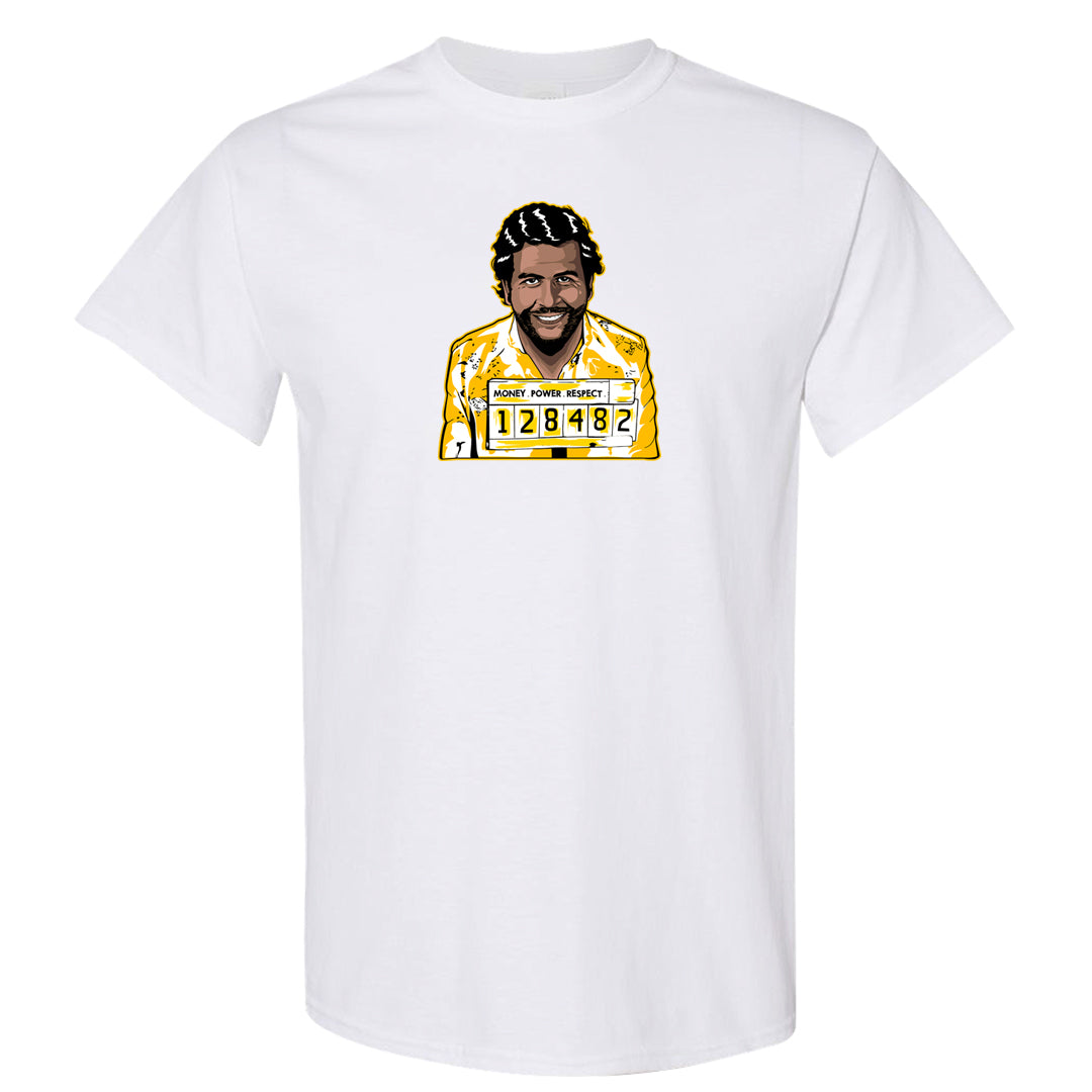 Yellow Snakeskin Low 11s T Shirt | Escobar Illustration, White