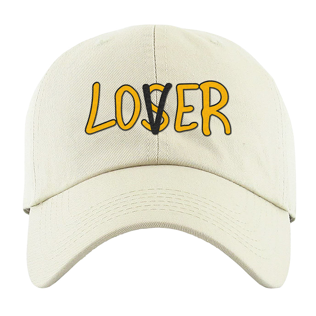 Yellow Snakeskin Low 11s Dad Hat | Lover, White