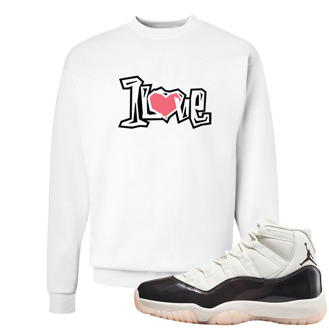 Neapolitan 11s Crewneck Sweatshirt | 1 Love, White