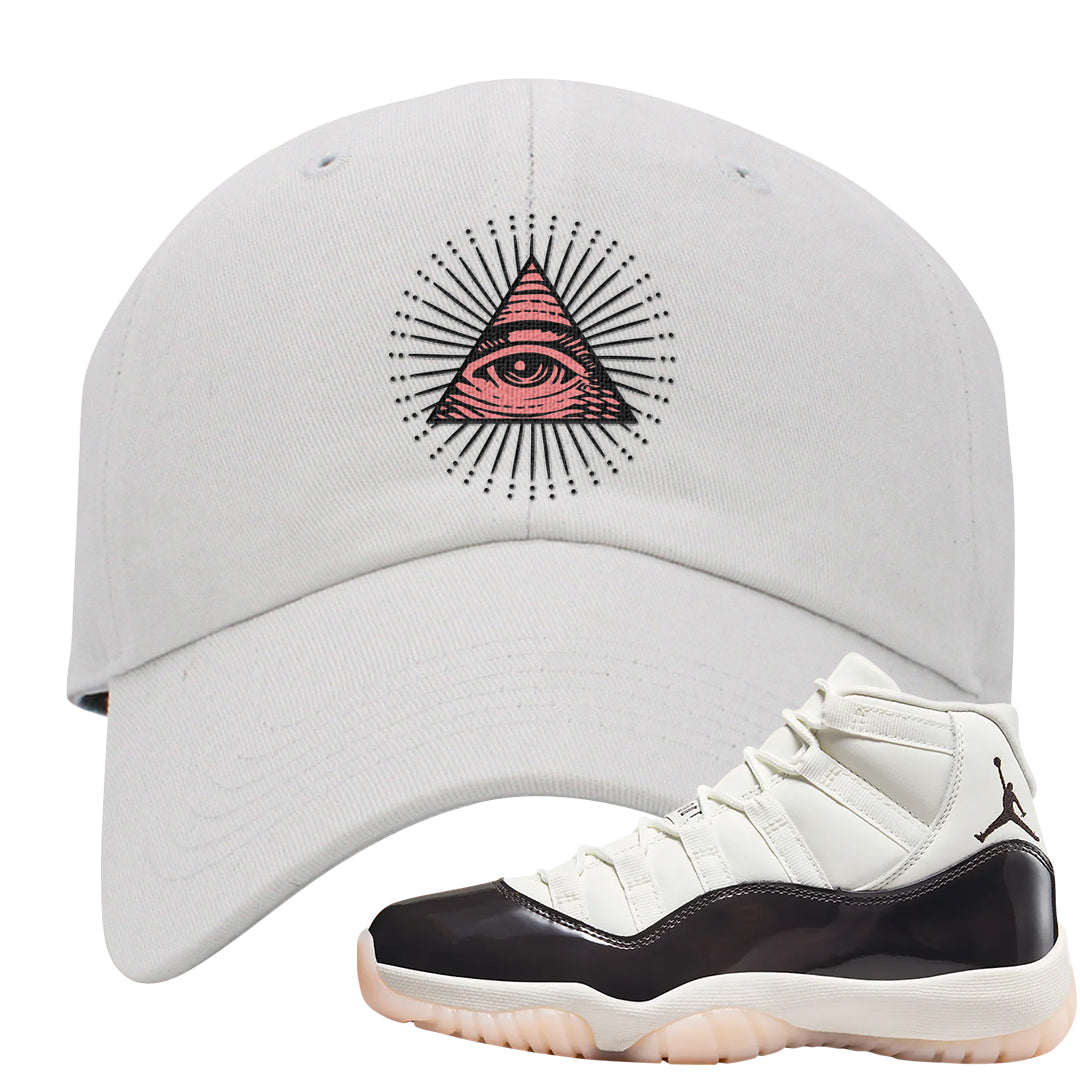 Neapolitan 11s Dad Hat | All Seeing Eye, White