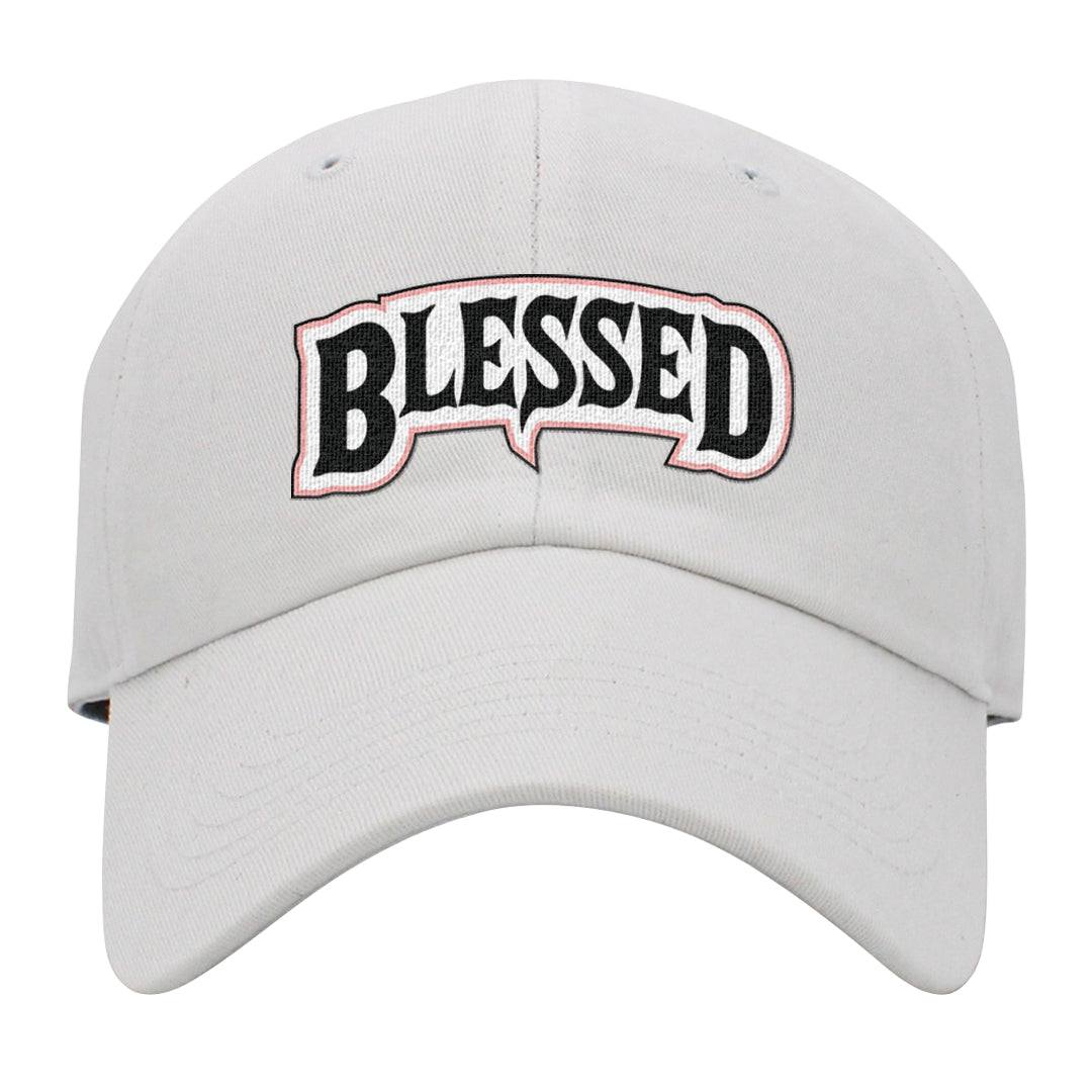 Neapolitan 11s Dad Hat | Blessed Arch, White