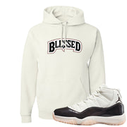Neapolitan 11s Hoodie | Blessed Arch, White