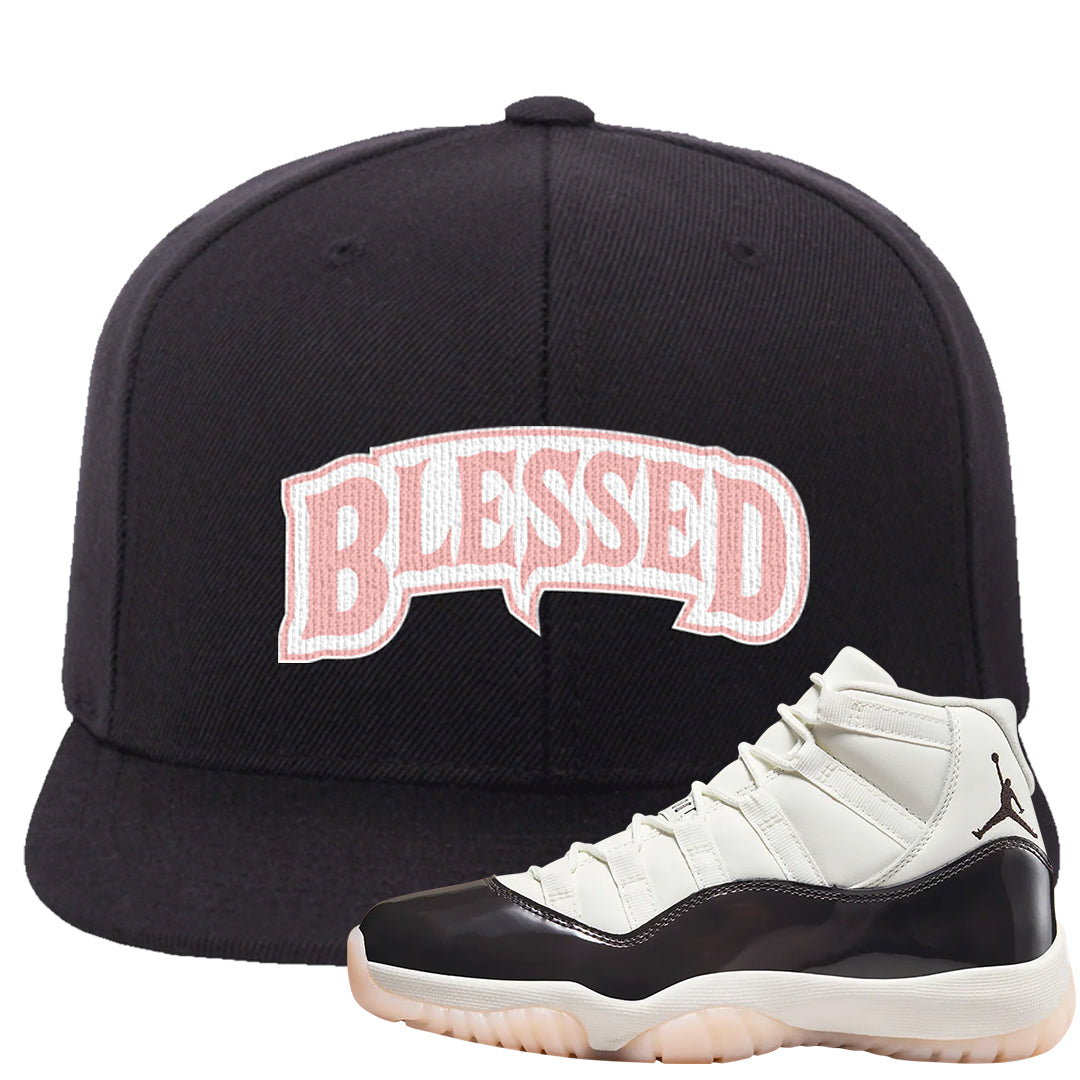 Neapolitan 11s Snapback Hat | Blessed Arch, Black