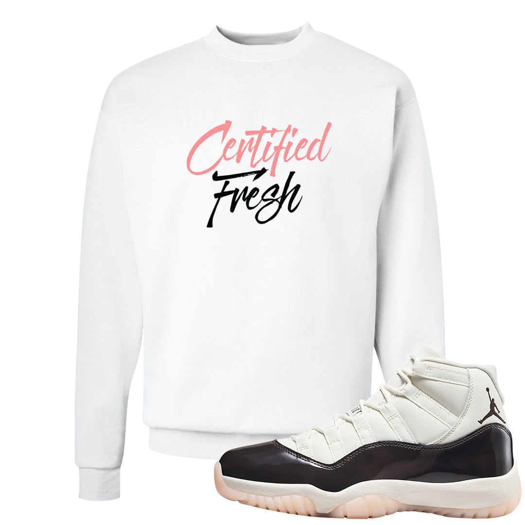 Neapolitan 11s Crewneck Sweatshirt | Certified Fresh, White