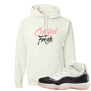 Neapolitan 11s Hoodie | Certified Fresh, White