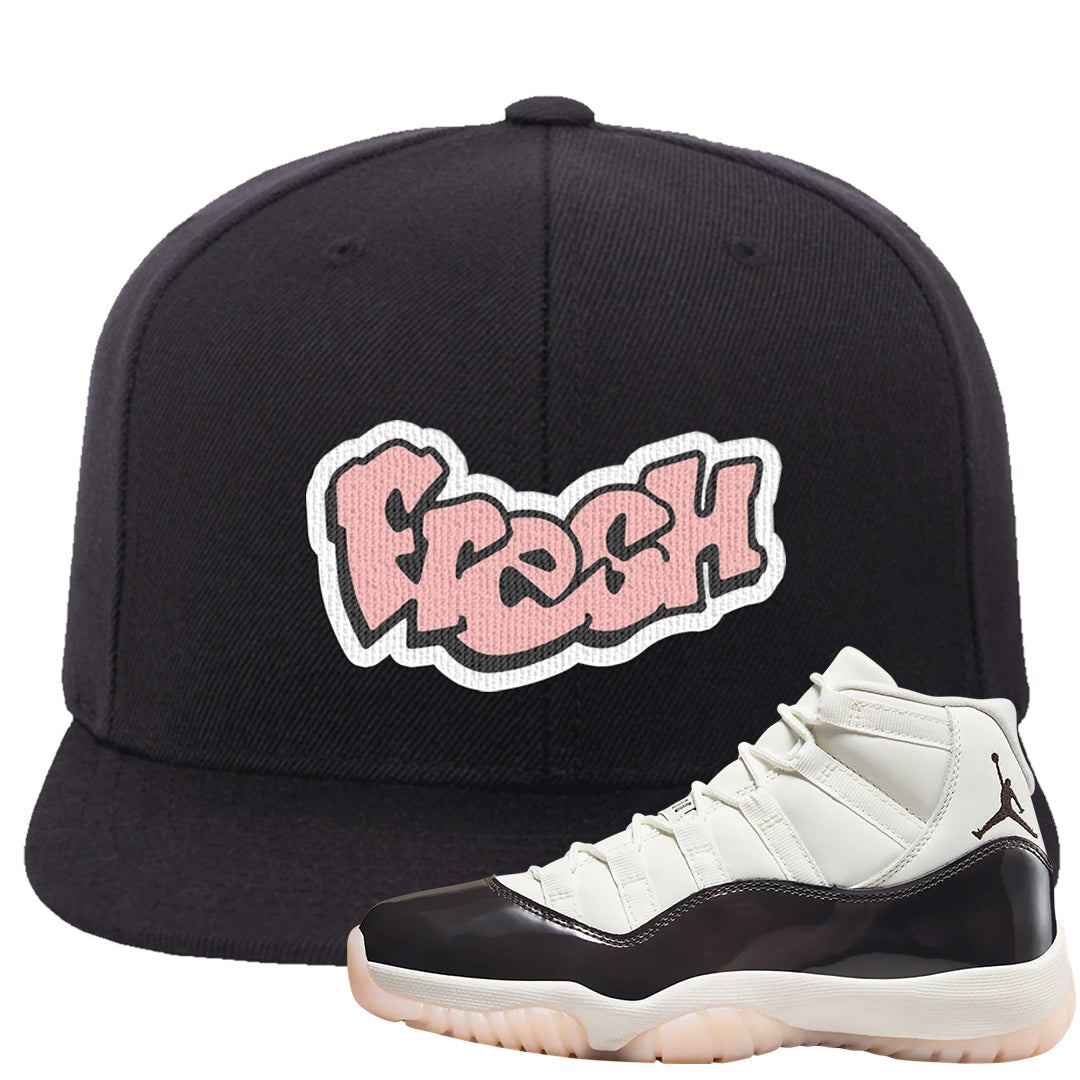 Neapolitan 11s Snapback Hat | Fresh, Black