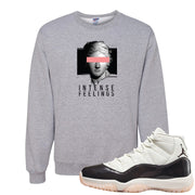 Neapolitan 11s Crewneck Sweatshirt | Intense Feelings, Ash