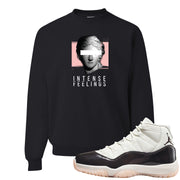 Neapolitan 11s Crewneck Sweatshirt | Intense Feelings, Black