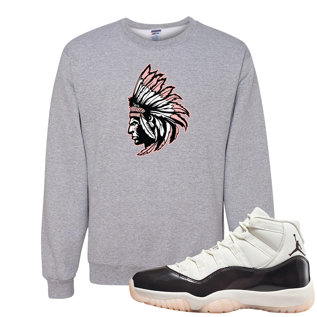 Neapolitan 11s Crewneck Sweatshirt | Indian Chief, Ash