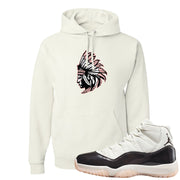 Neapolitan 11s Hoodie | Indian Chief, White