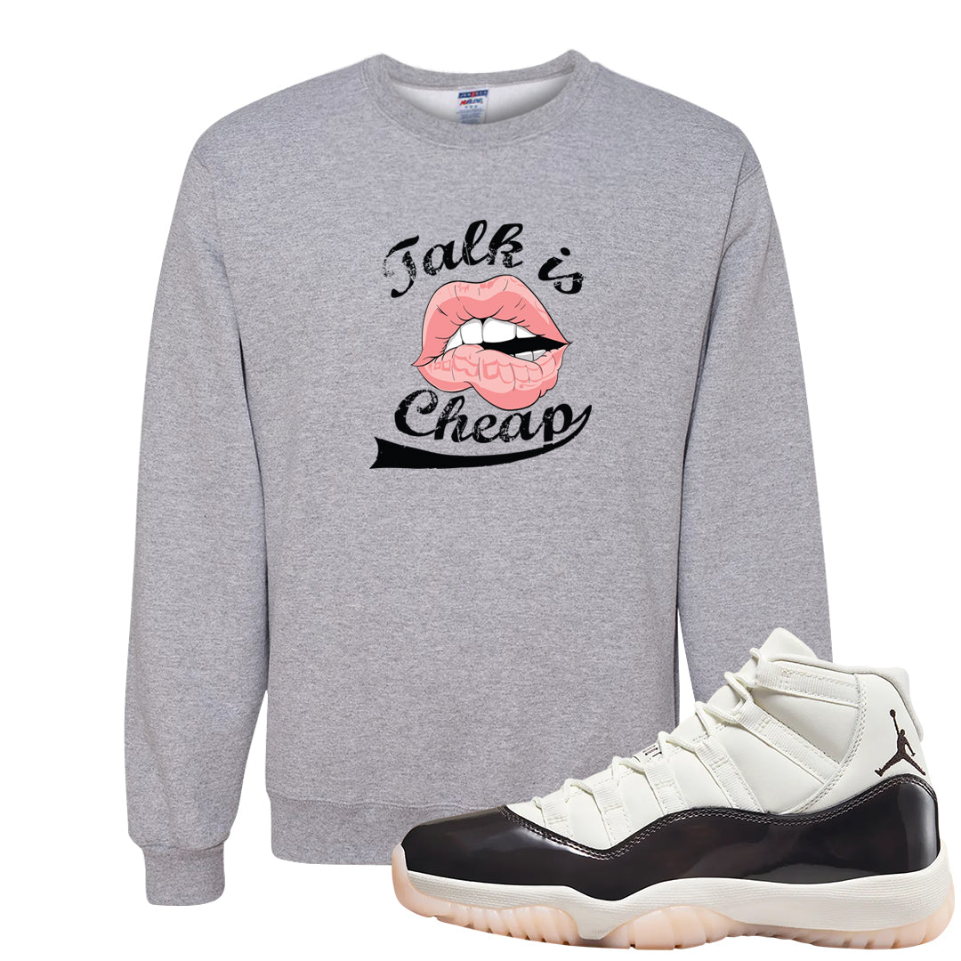 Neapolitan 11s Crewneck Sweatshirt | Talk Lips, Ash