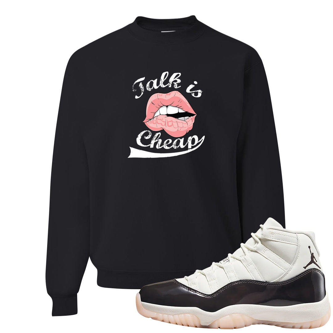 Neapolitan 11s Crewneck Sweatshirt | Talk Lips, Black