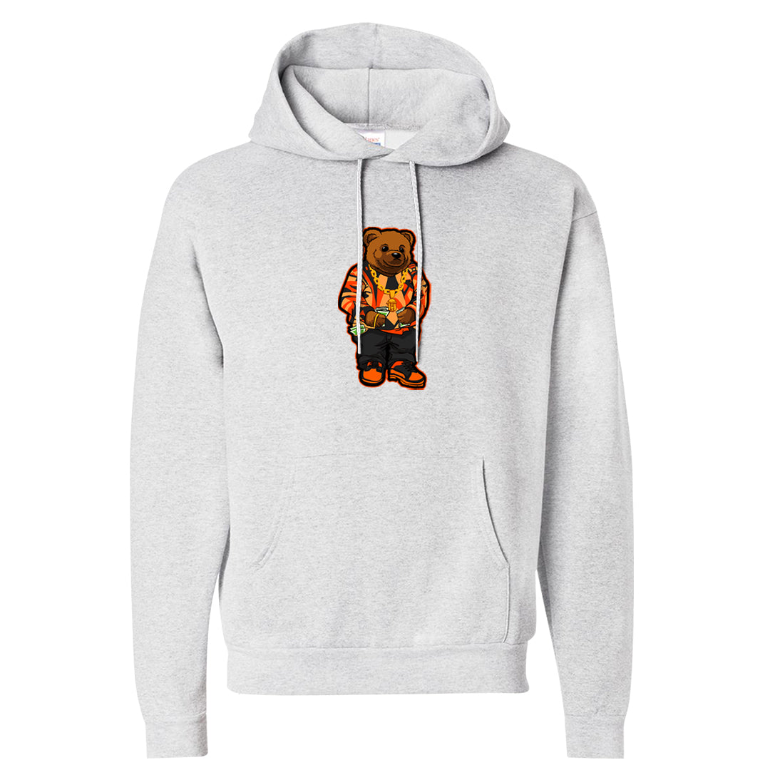 Brilliant Orange 12s Hoodie | Sweater Bear, Ash
