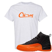 Brilliant Orange 12s T Shirt | Chiraq, Ash