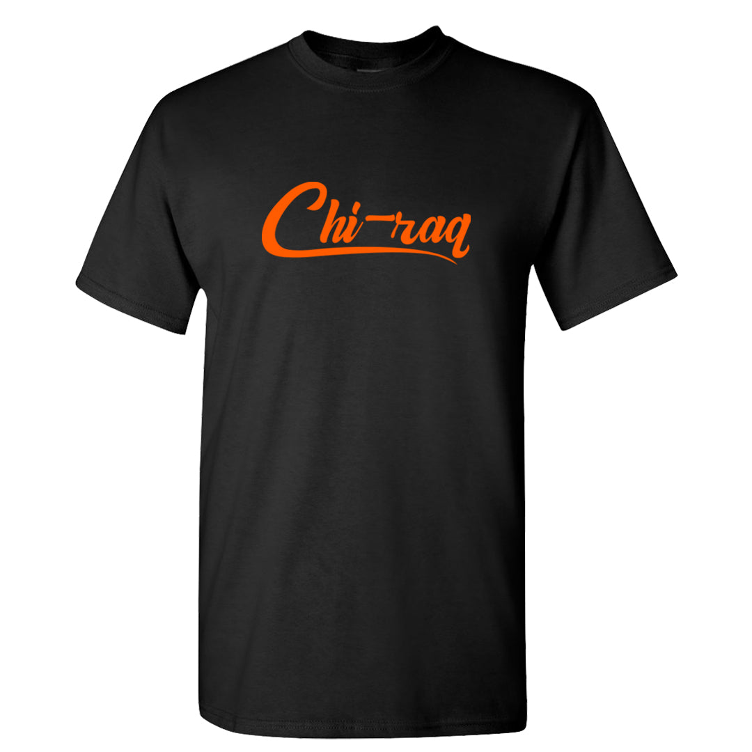 Brilliant Orange 12s T Shirt | Chiraq, Black