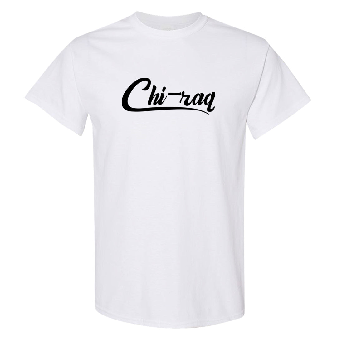 Brilliant Orange 12s T Shirt | Chiraq, White