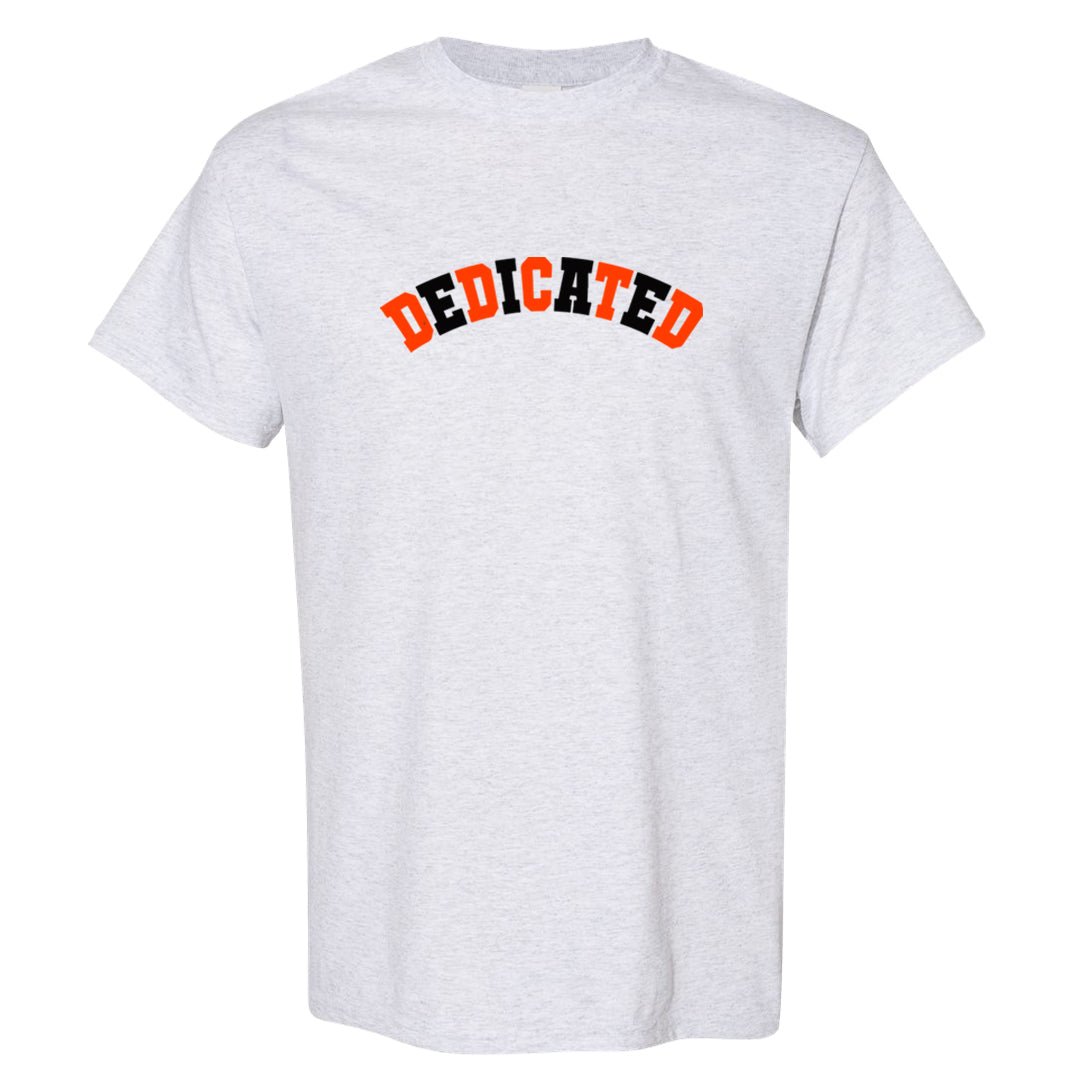 Brilliant Orange 12s T Shirt | Dedicated, Ash