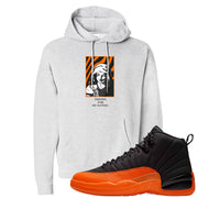 Brilliant Orange 12s Hoodie | God Told Me, Ash