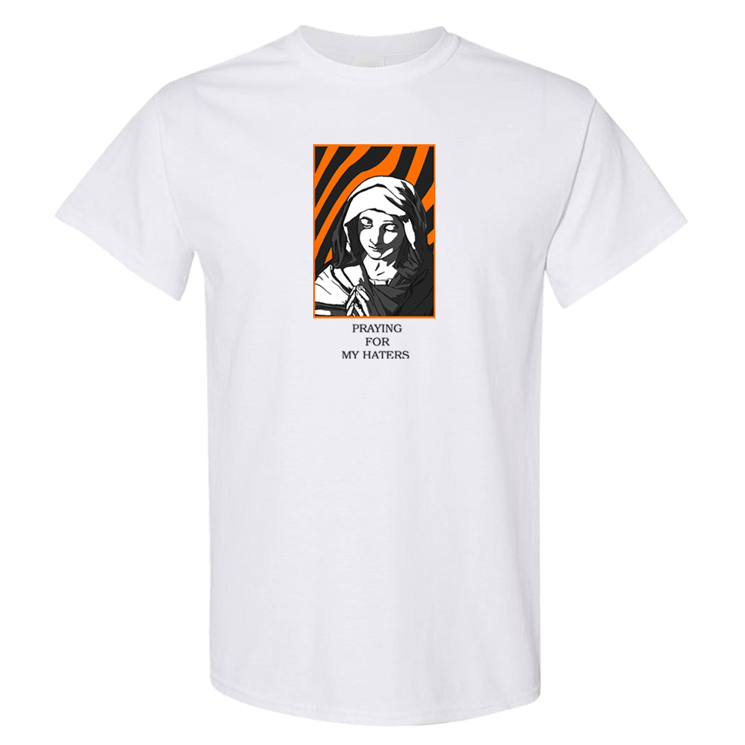 Brilliant Orange 12s T Shirt | God Told Me, White