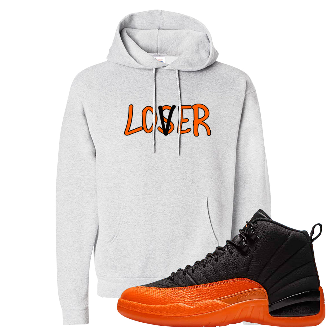 Brilliant Orange 12s Hoodie | Lover, Ash