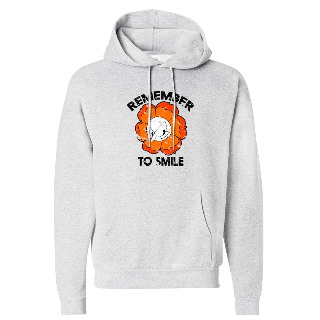Brilliant Orange 12s Hoodie | Remember To Smile, Ash