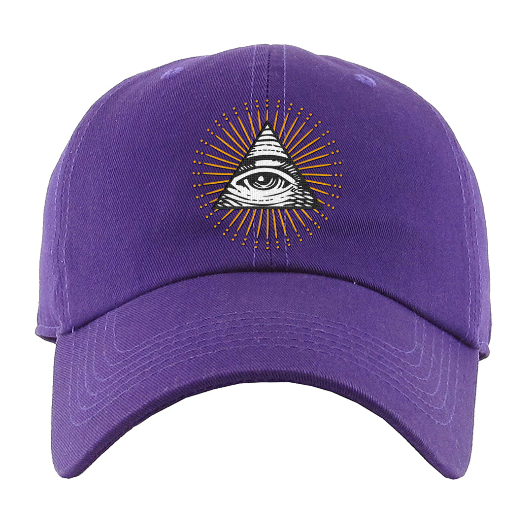 Field Purple 12s Dad Hat | All Seeing Eye, Purple