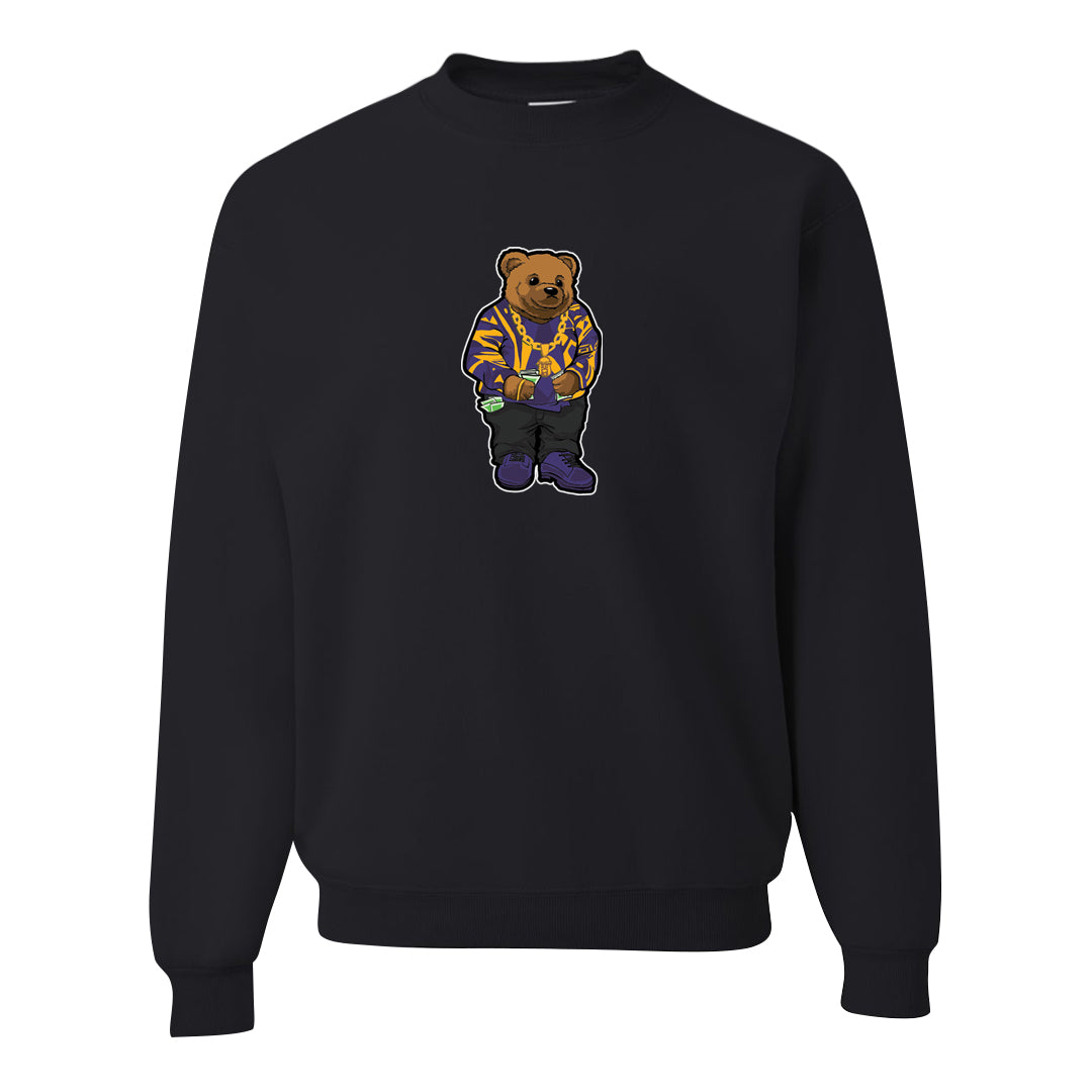Field Purple 12s Crewneck Sweatshirt | Sweater Bear, Black