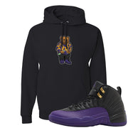 Field Purple 12s Hoodie | Sweater Bear, Black