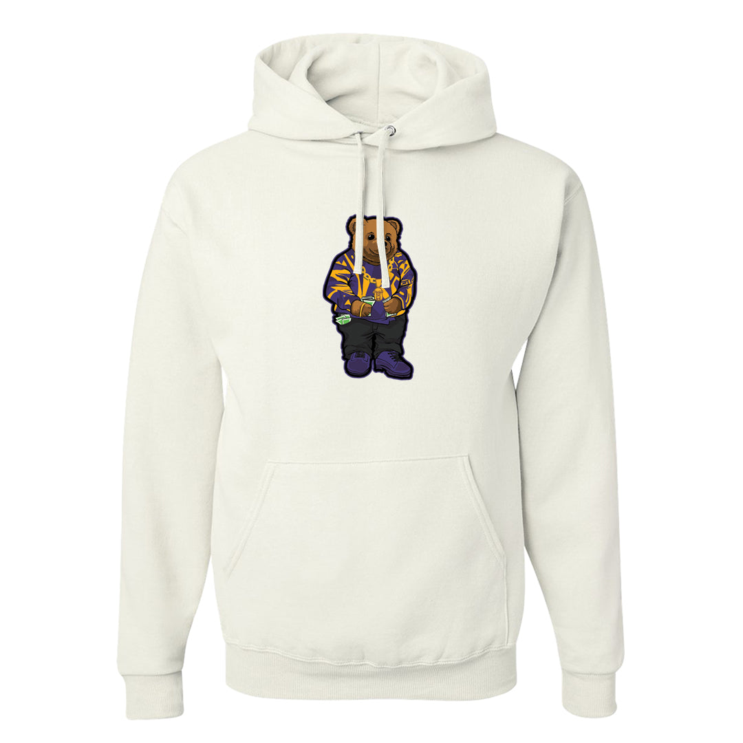 Field Purple 12s Hoodie | Sweater Bear, White