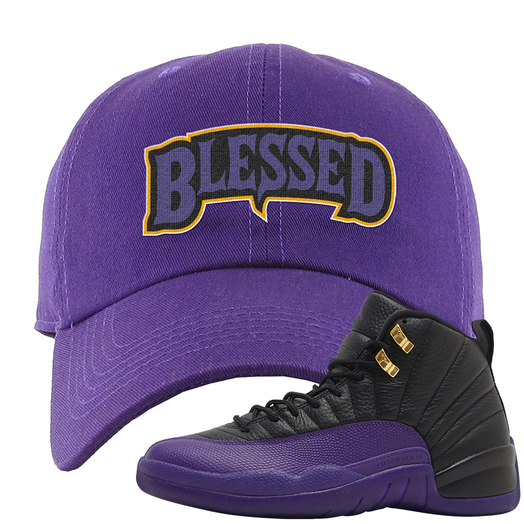 Field Purple 12s Dad Hat | Blessed Arch, Purple