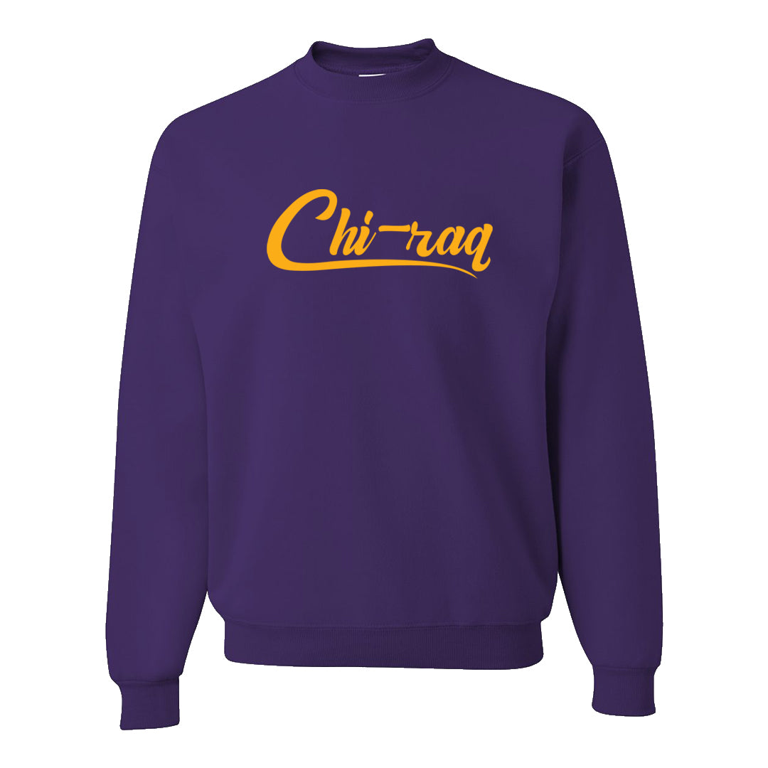 Field Purple 12s Crewneck Sweatshirt | Chiraq, Purple