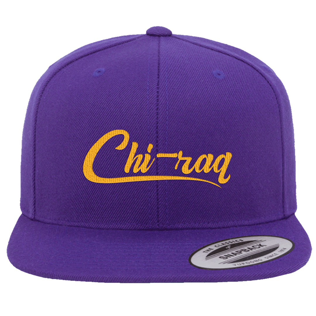 Field Purple 12s Snapback Hat | Chiraq, Purple
