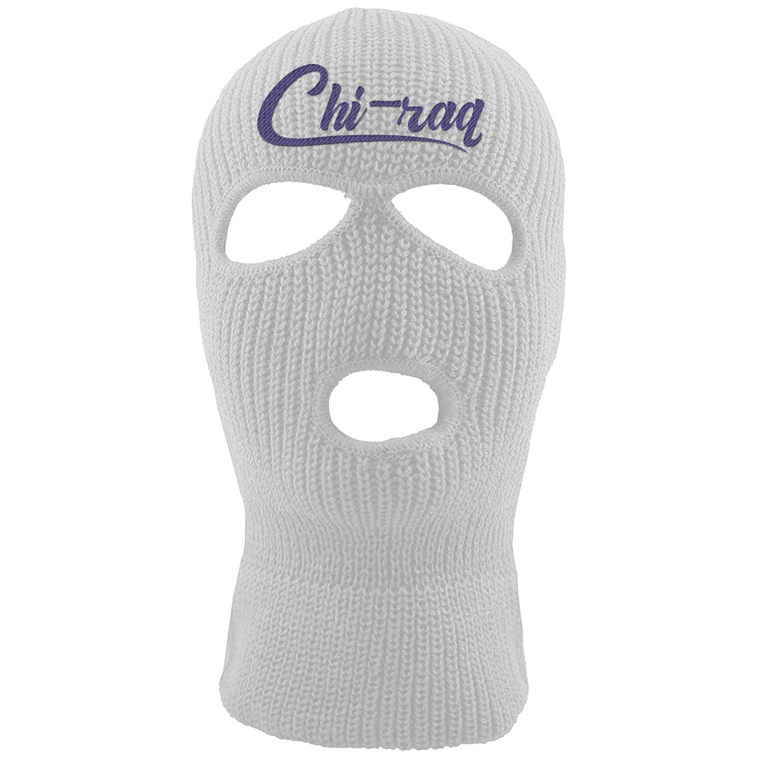 Field Purple 12s Ski Mask | Chiraq, White