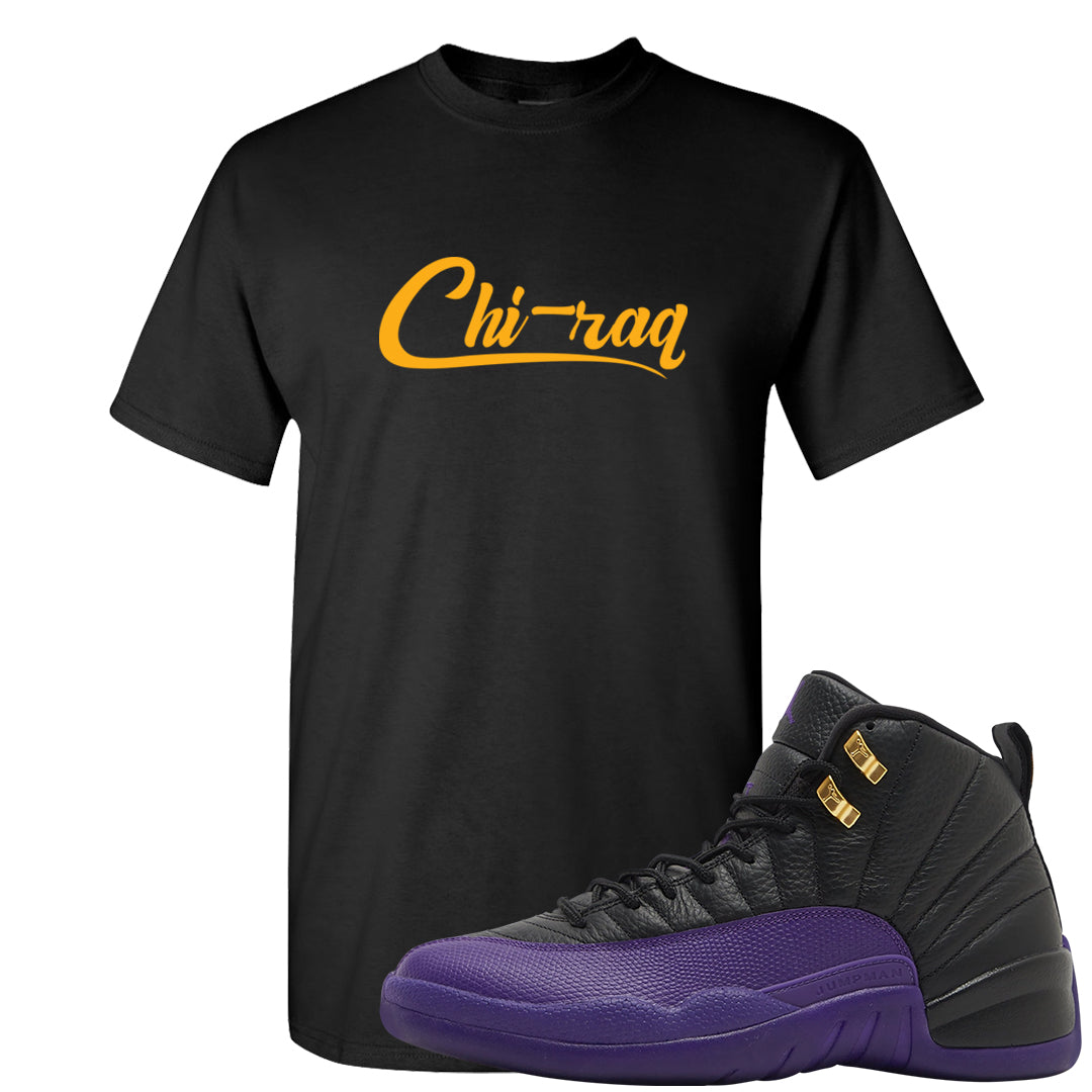 Field Purple 12s T Shirt | Chiraq, Black