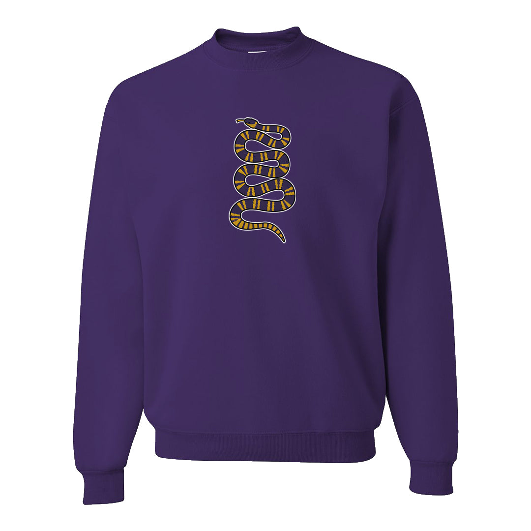 Field Purple 12s Crewneck Sweatshirt | Coiled Snake, Purple