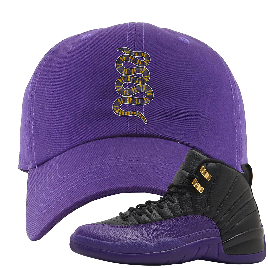 Field Purple 12s Dad Hat | Coiled Snake, Purple