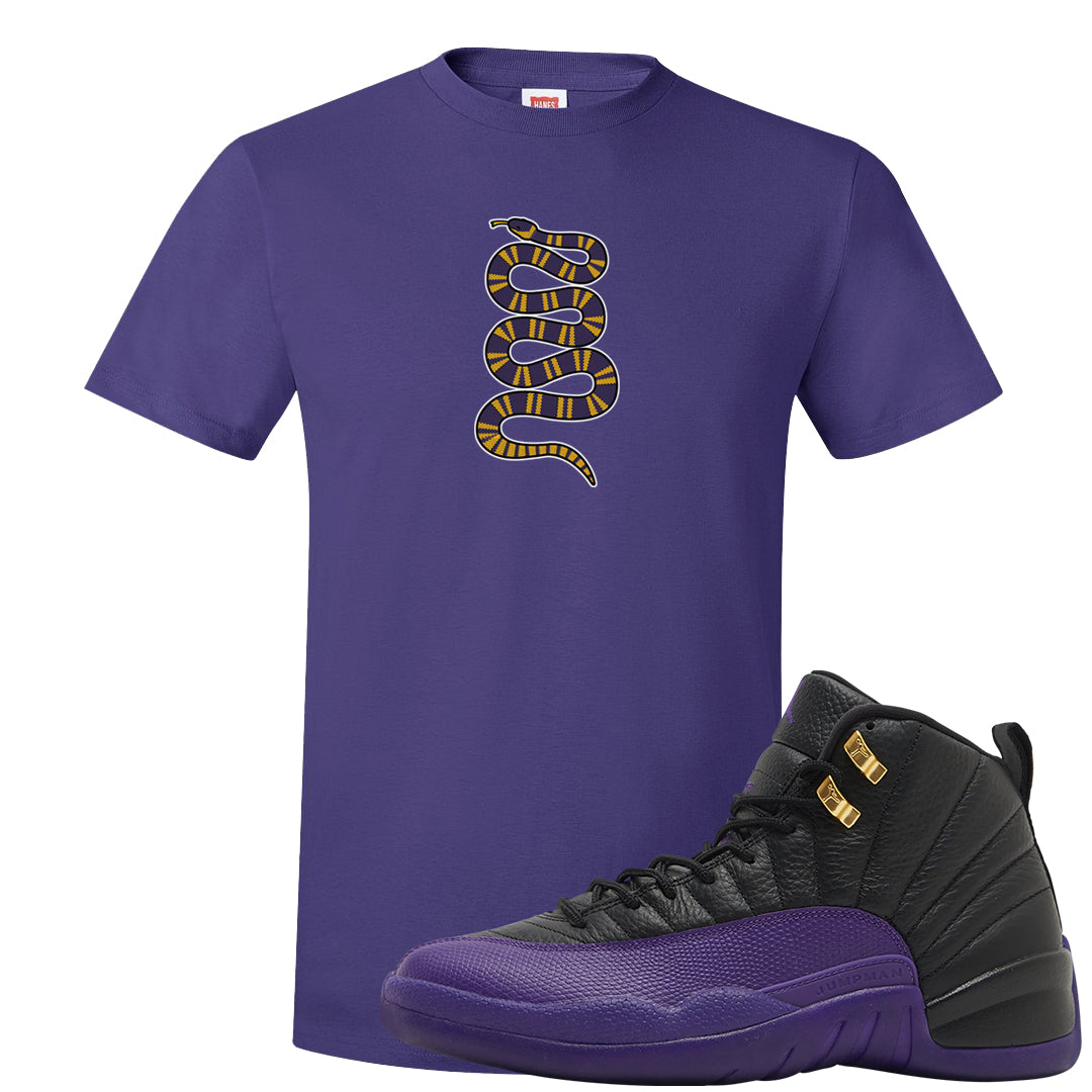 Field Purple 12s T Shirt | Coiled Snake, Purple