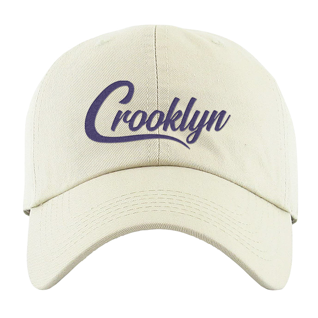 Field Purple 12s Dad Hat | Crooklyn, White