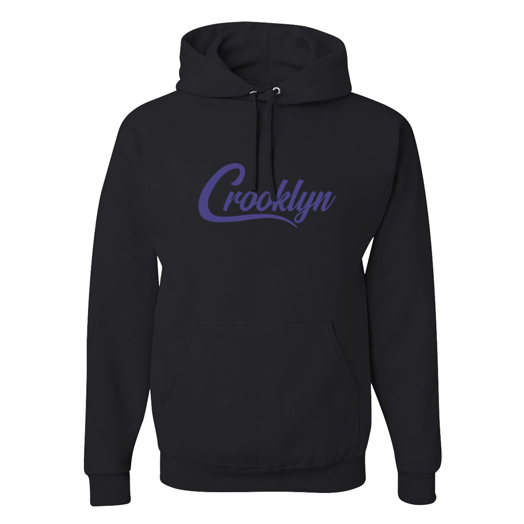 Field Purple 12s Hoodie | Crooklyn, Black