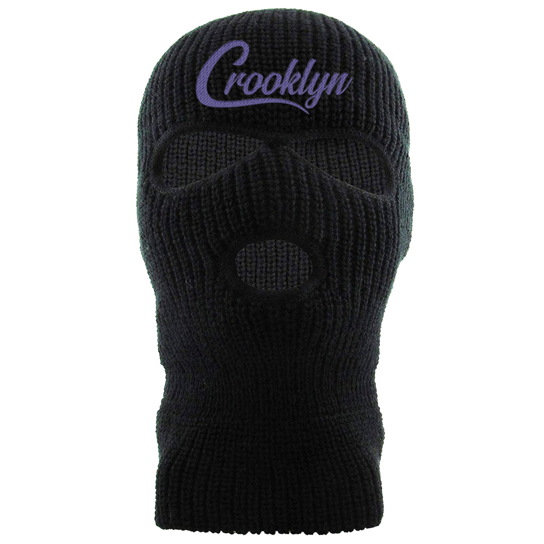 Field Purple 12s Ski Mask | Crooklyn, Black