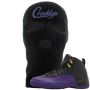 Field Purple 12s Ski Mask | Crooklyn, Black