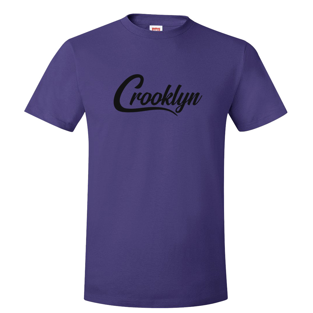 Field Purple 12s T Shirt | Crooklyn, Purple