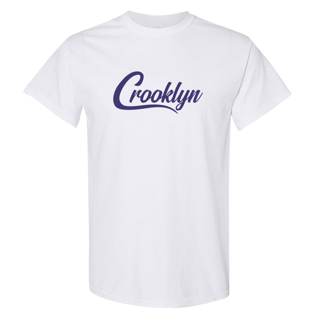 Field Purple 12s T Shirt | Crooklyn, White