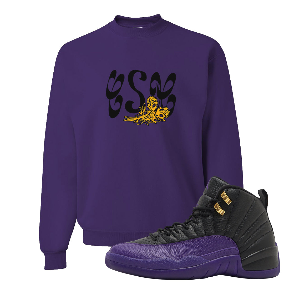 Field Purple 12s Crewneck Sweatshirt | Certified Sneakerhead, Purple