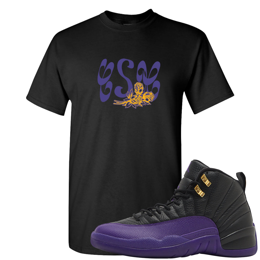 Field Purple 12s T Shirt | Certified Sneakerhead, Black