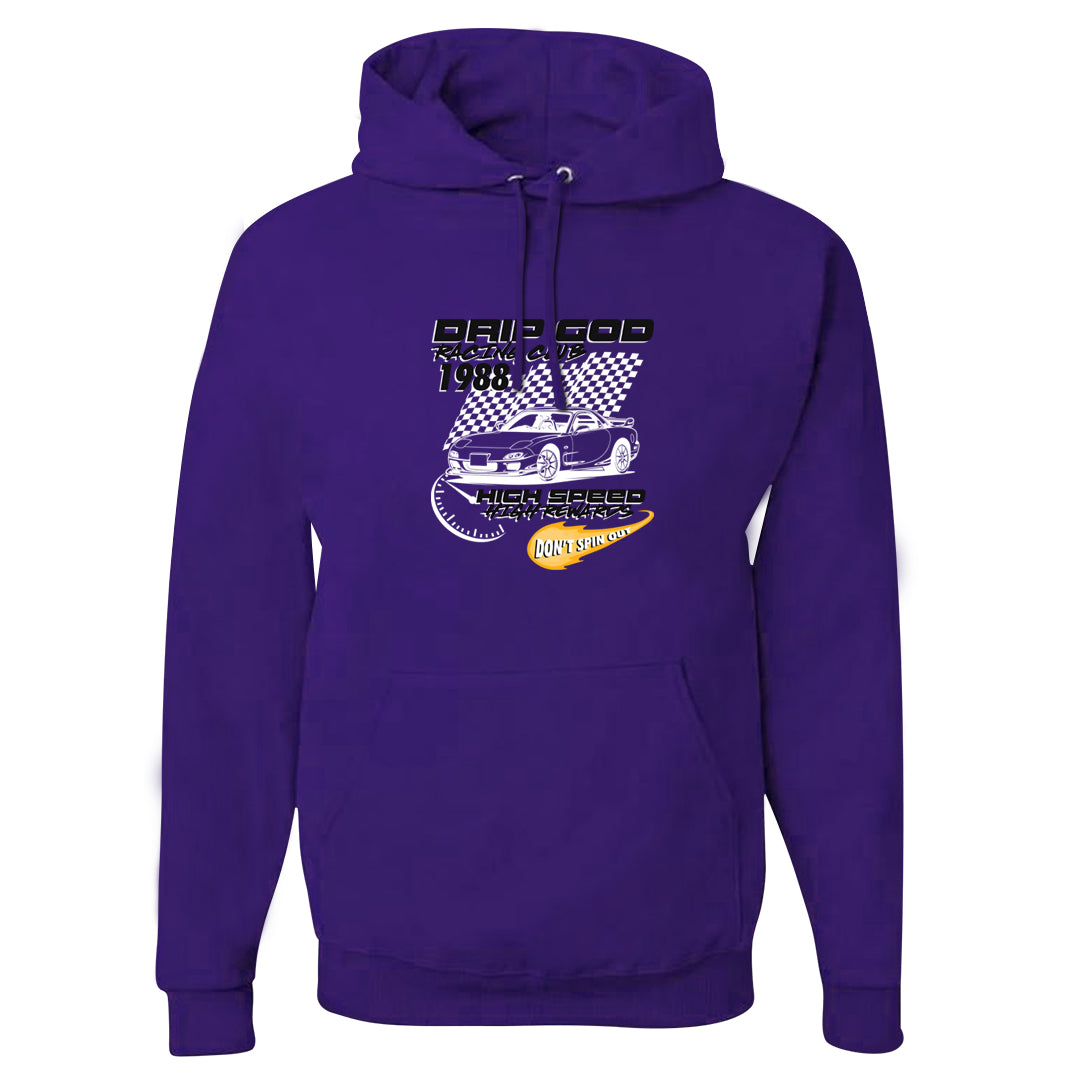 Field Purple 12s Hoodie | Drip God Racing Club, Purple