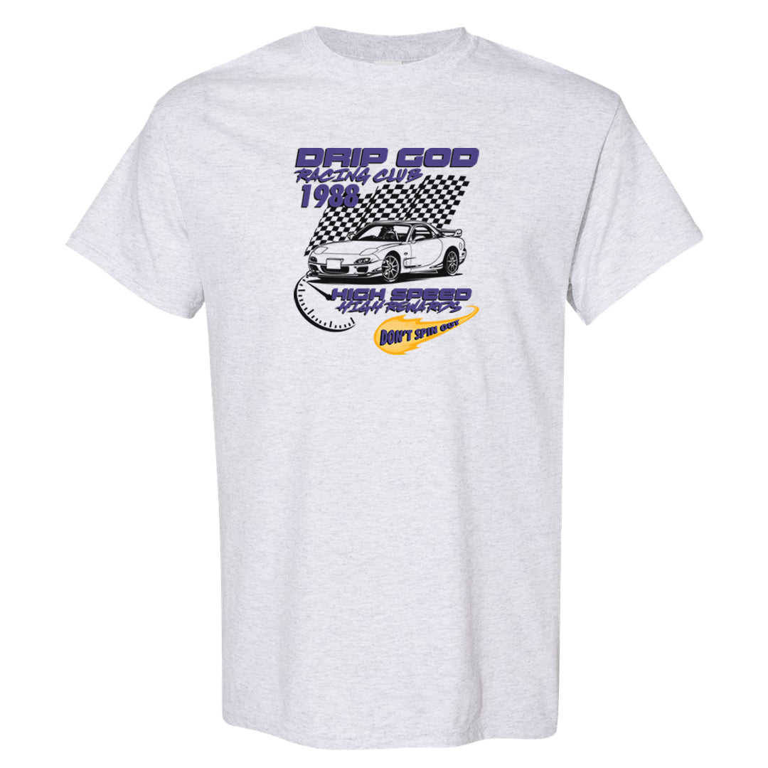 Field Purple 12s T Shirt | Drip God Racing Club, Ash
