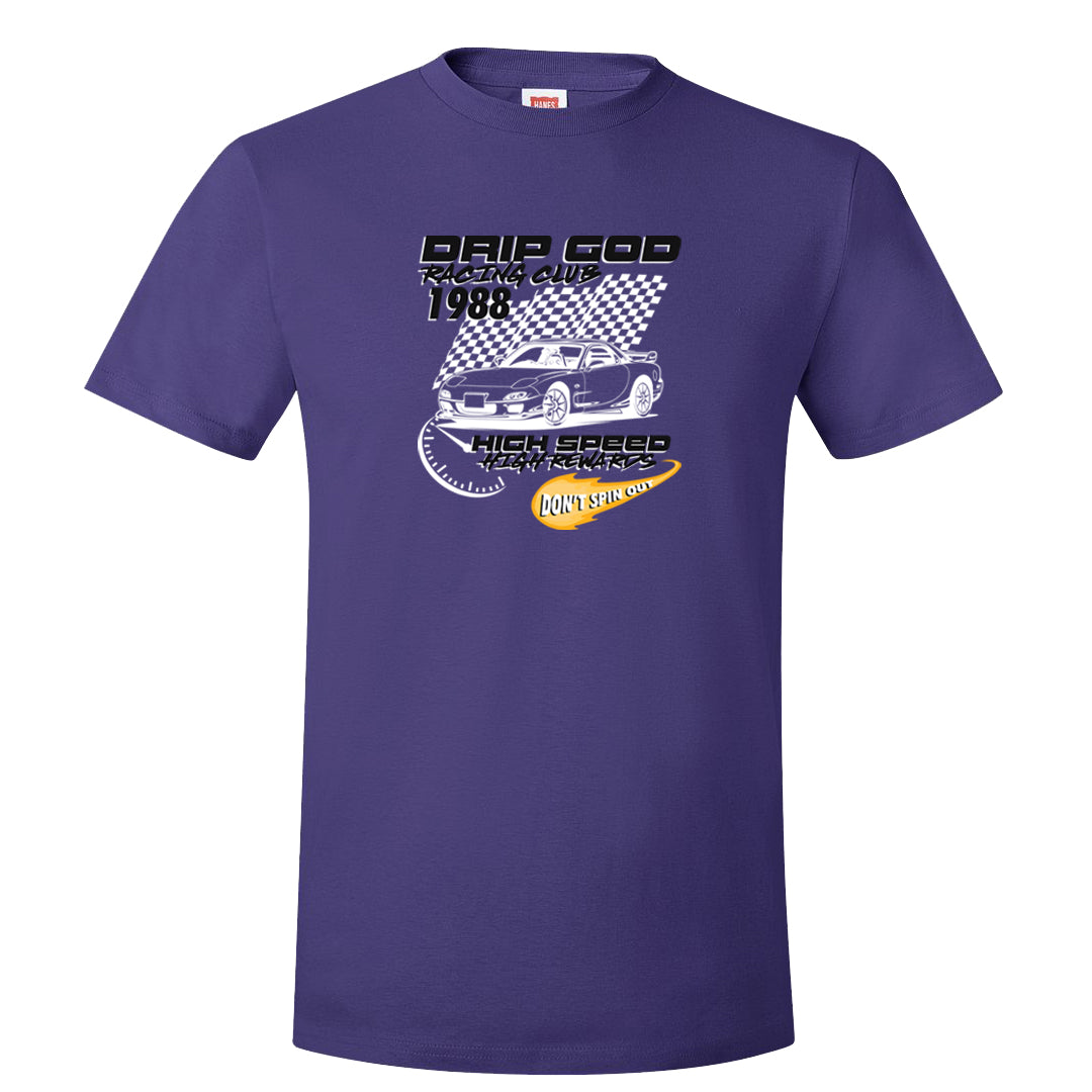 Field Purple 12s T Shirt | Drip God Racing Club, Purple